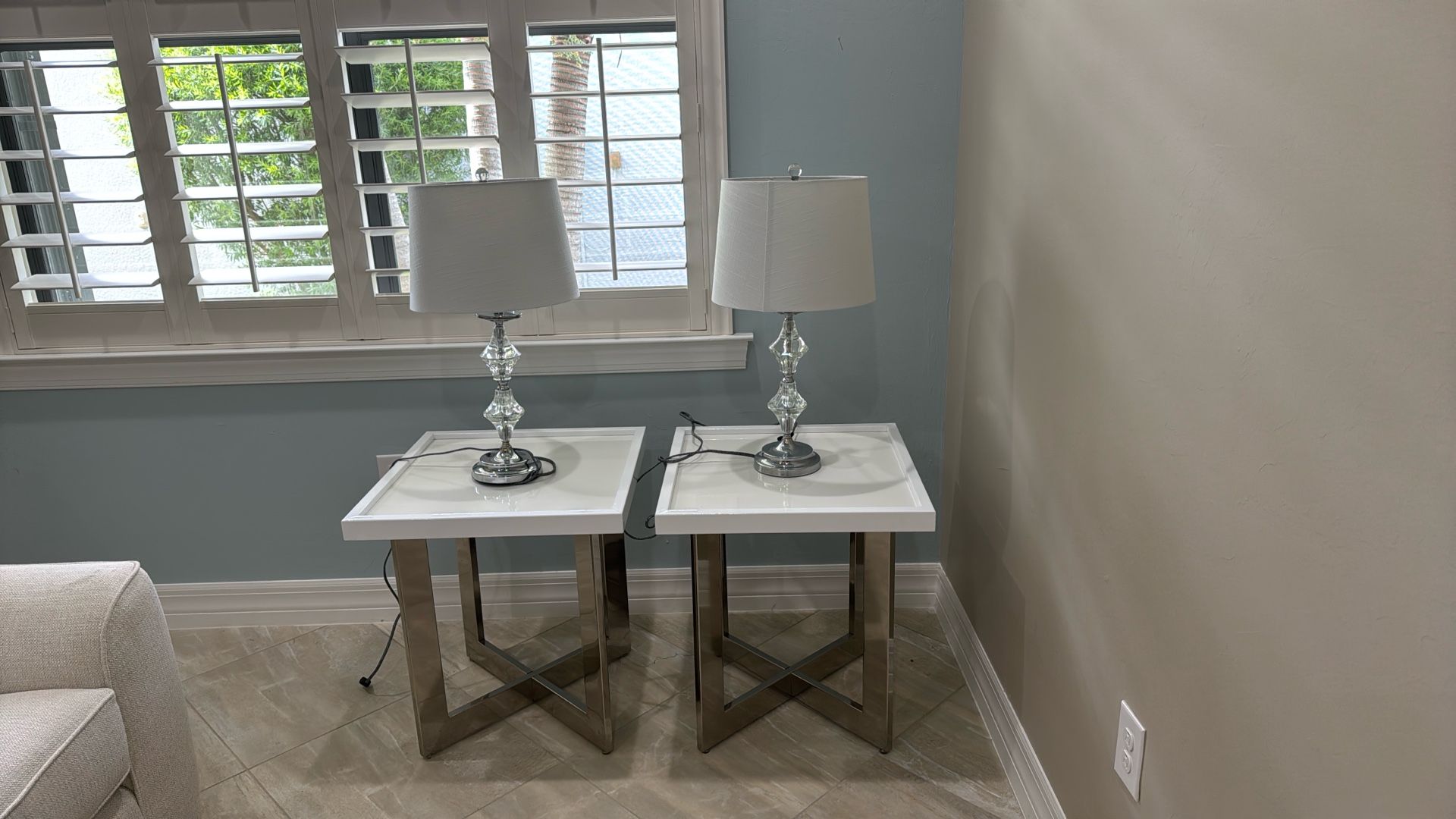 End Tables W/ Lamps