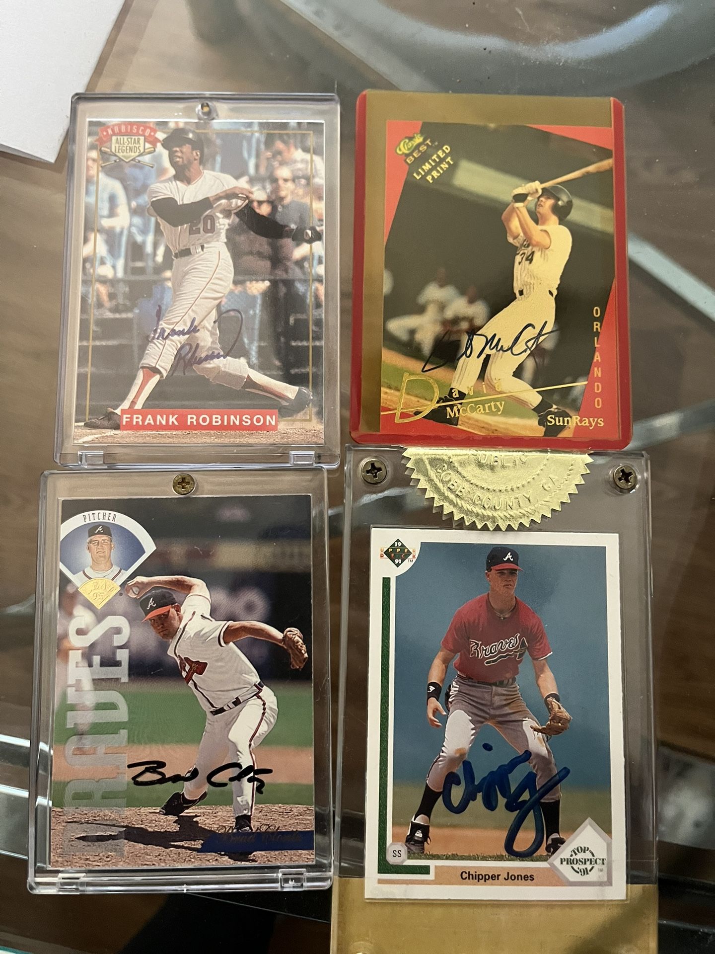 Signed Baseball Cards