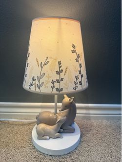 Woodland Deer Nursery Lamp
