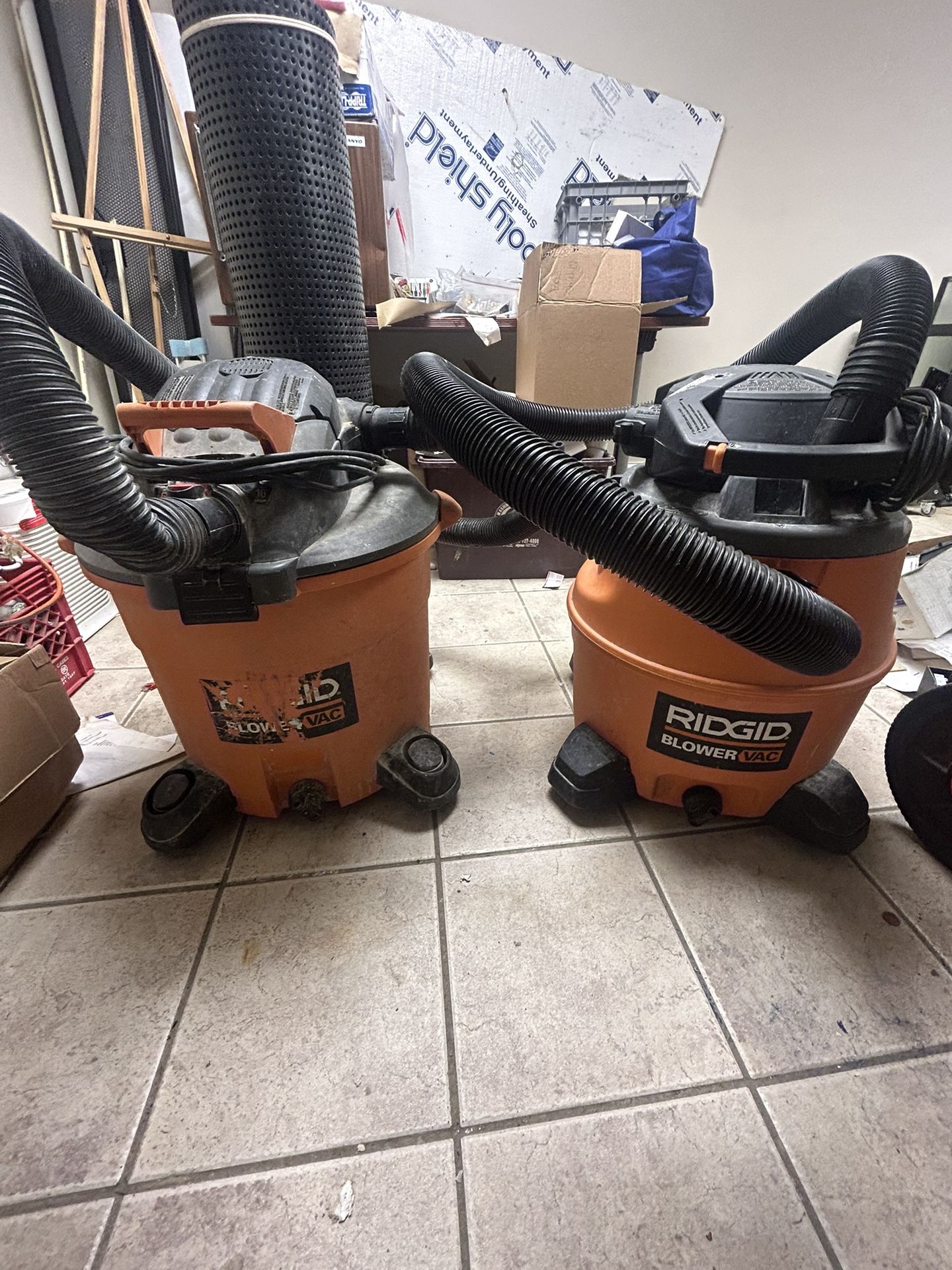 2 RIDGID BLOWER VAC