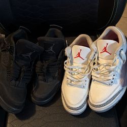 Jordan 4 Black Cat 2020 Jordan 3 White Cements