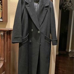 Black Wool Long Coat