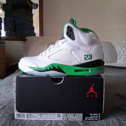 Women's Air Jordan 5 Retro "Lucky Green" Sizes 6.5W, 7W & 7.5W Brand New 