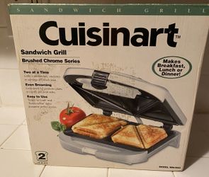 CUISINART SANDWICH GRILL BRUSHED CHROME SERIES