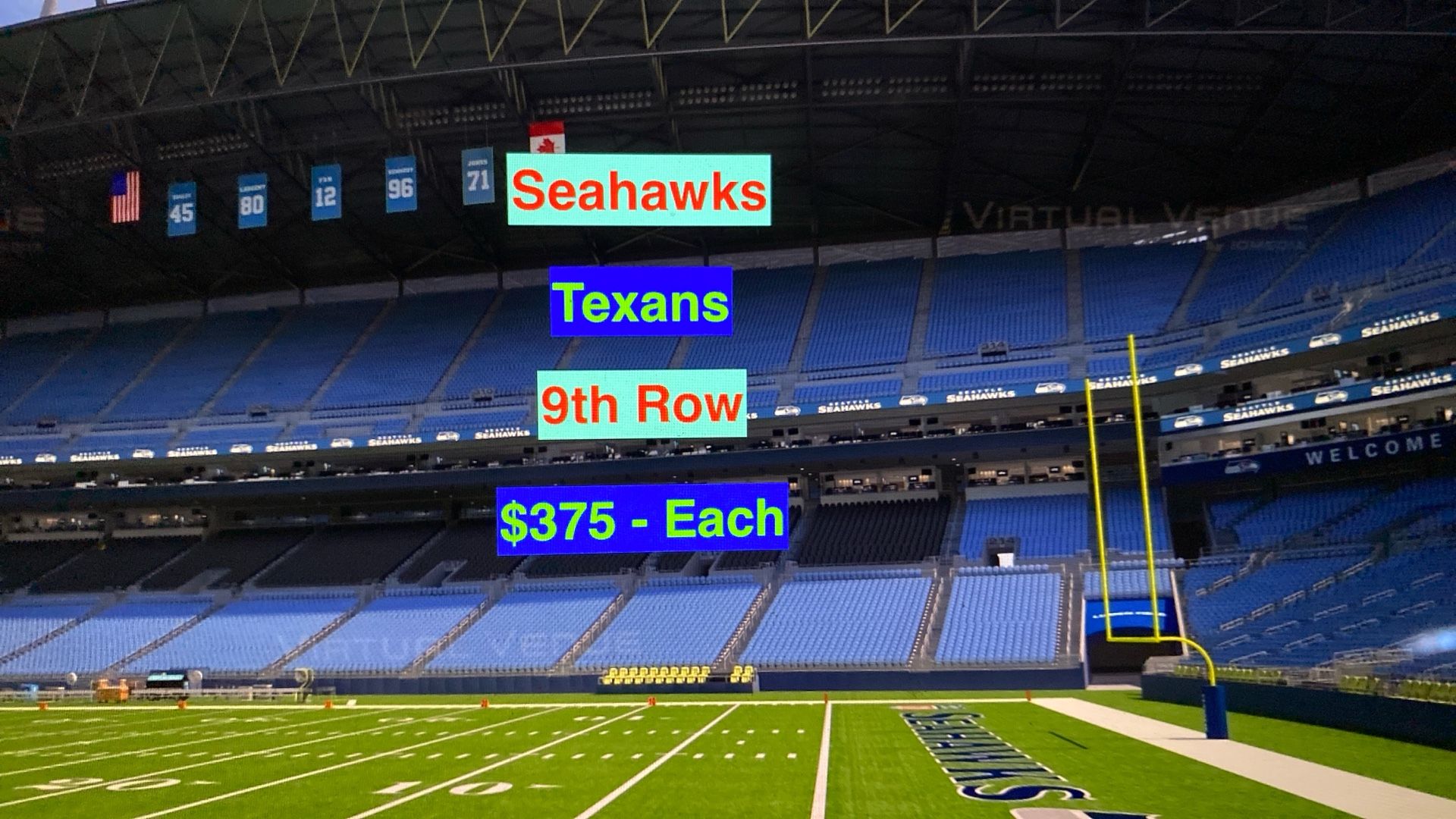 Seahawks Texans Tickets