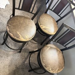 Free: Three Bar stools