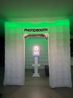 T12 LED Photo Booth Package + 8x8 LED Inflatable Booth + Surface Pro + Props