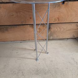 Industrial Metal Side Table - Unique Modern Look 