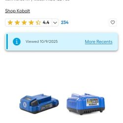 Kobalt 24 -Volt 1 -Pack Lithium-ion 