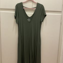 Torrid Super Soft Olive Green Dress Size 0