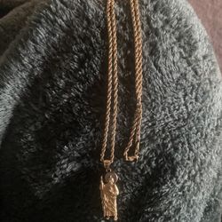 Rope Chain San Judas Pendant