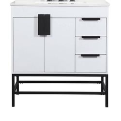 Elegant Lighting Eugene 32" Free Standing Single Basin Vanity