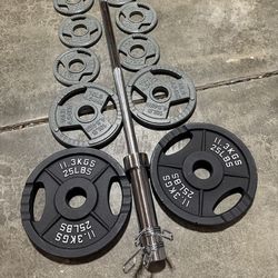 Weights Olympic bar set