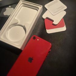 Red - iPhone SE 64gb - Like New Condition- No Scratches 
