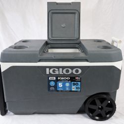 🔥 Igloo 90QT Roller Cooler w/ Wheels – Large –