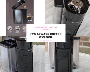 Brand New Nespresso Vertuo Coffee Machine Design by Delonghi Breville for only 190$