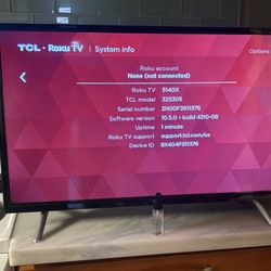 TCL 32” Tv. 