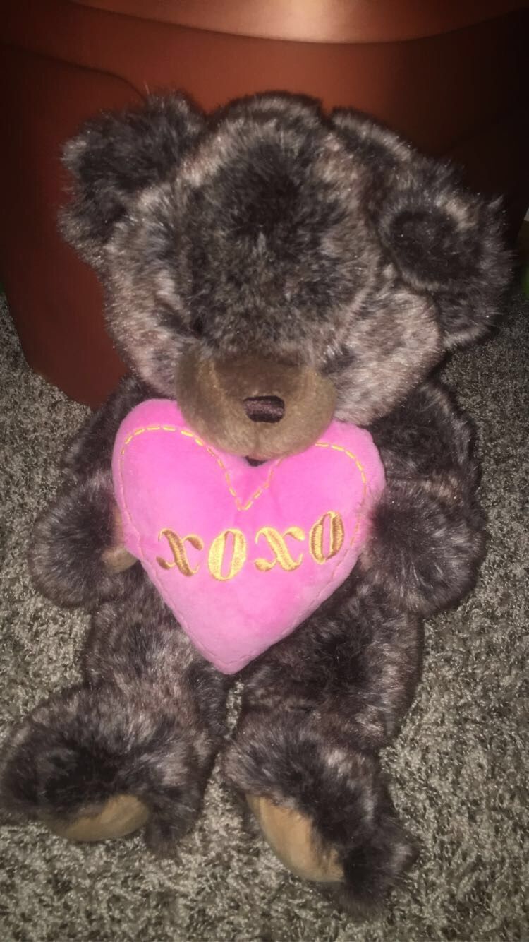 Teddy Bear Plush Stuffed Toy Valentine XOXO Heart Brown Bear