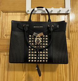 Beautiful Studded Michael Kors Satchel Bag With Strap