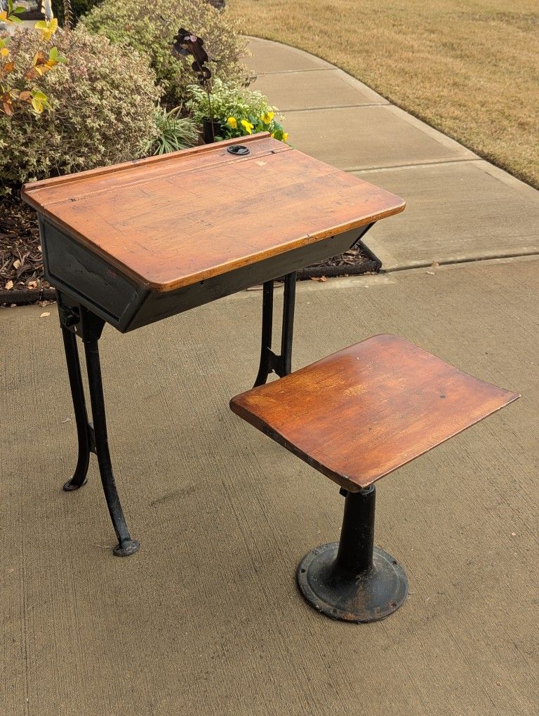 Antique School Desk