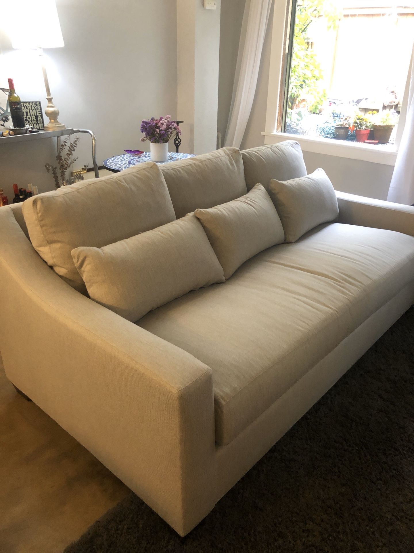 Pottery Barn York Deep Seat slope arm sofa