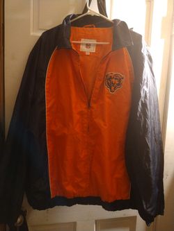 Chicago Bears Zip Up Windbreaker