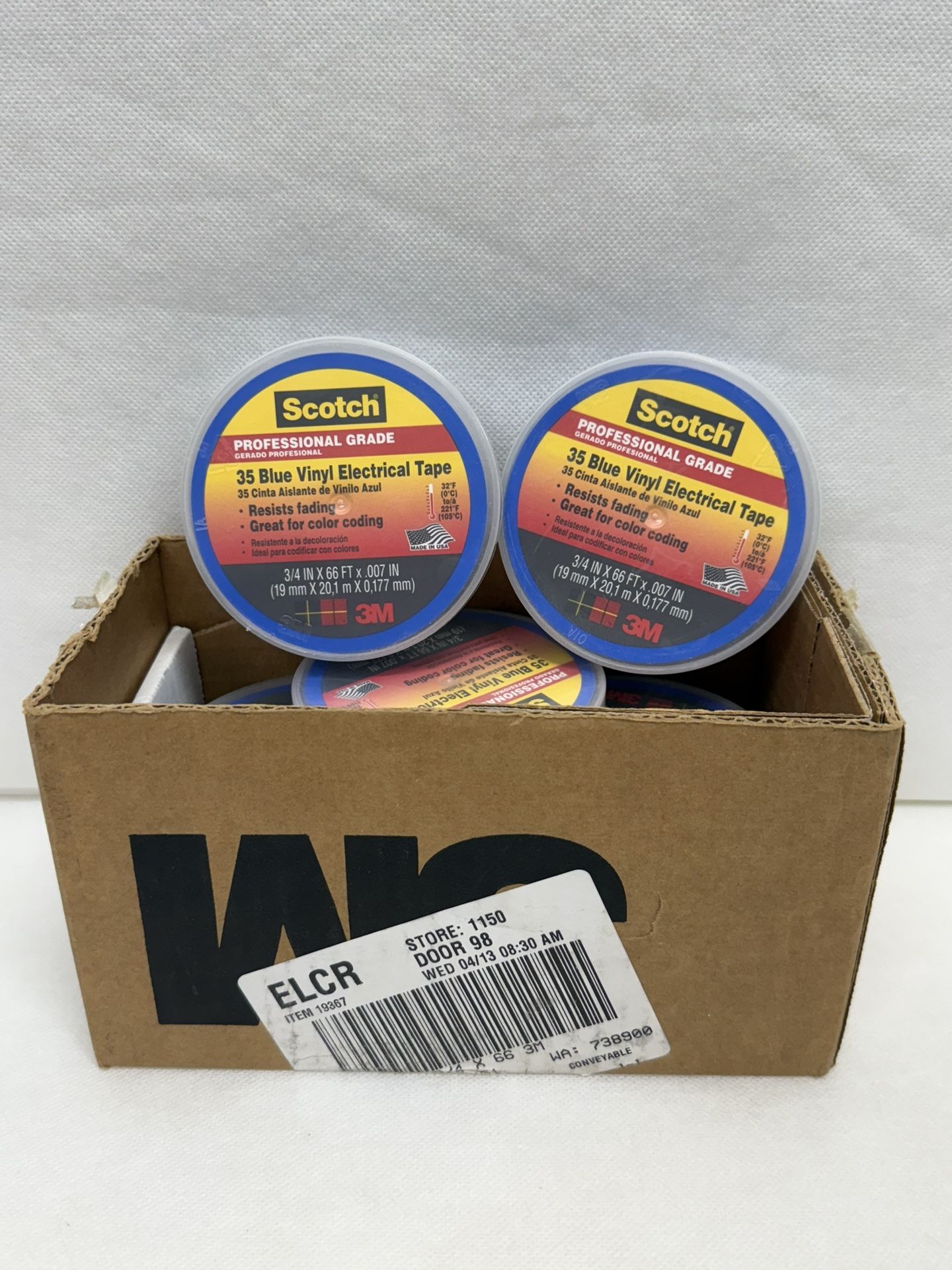 35 Blue Vinyl Electrical Tape (Pack Of 10)