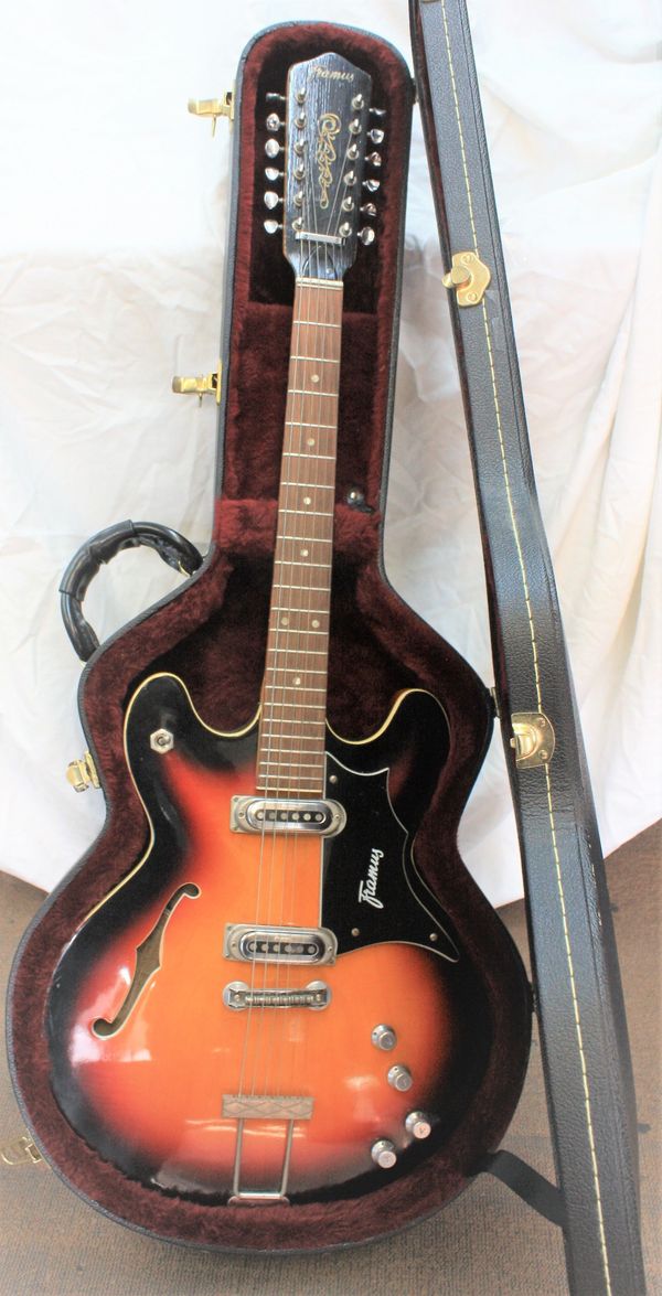 Vintage Framus 1960's 12 String Electric Hollow Body Guitar W/Hard Case