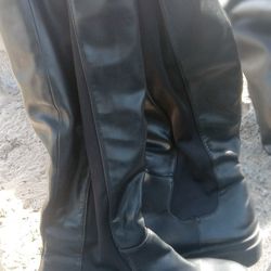 Black Leather Boots 