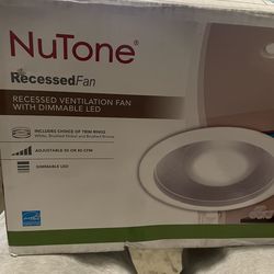 Broan-NuTone White Adjustable 50-80 CFM Ceiling Bathroom Exhaust Fan with Light Easy Change Trim Kit, ENERGY STAR