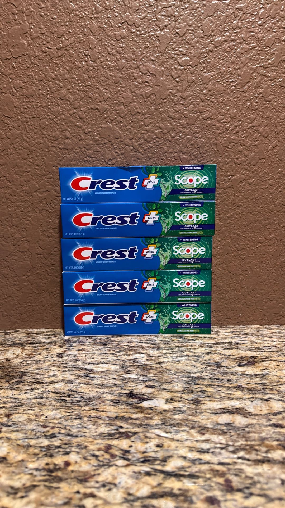 5- Crest Plus Scope Tooth Paste