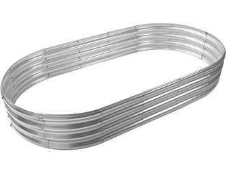 New Oval Galvanized Planter Box