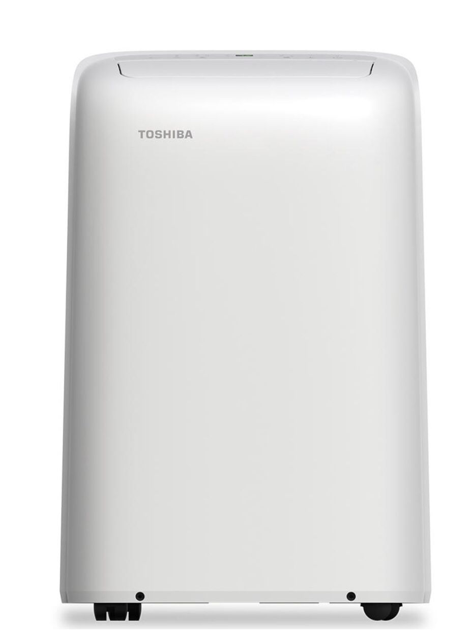 Toshiba 10,000 BTU Air conditioner (7,000 BTU, DOE) 115-Volt Portable AC with Dehumidifier Function and Remote Control in White