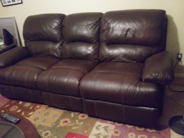 Leather Sofa Love Seat Set With Reclining Both Sides Leather Sofa Love Seat Set With Reclining Both Sides Phoenix Az