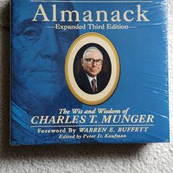 New Charlie Munger's Almanack Expanded 3rd Edition hardcover book.