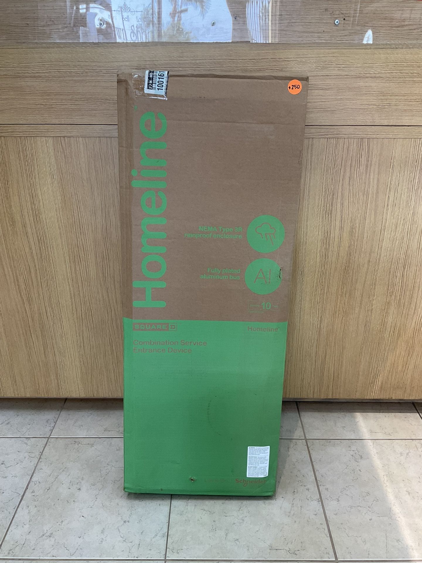 Homeline 200 Amp 30-Space 42-Circuit Outdoor Ring-Type Semi-Flush Mount Solar-Ready Main Breaker Panel plug-on neutral CSED