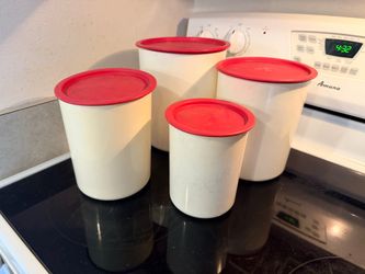 Vintage Tupperware Canister Set of 4 – $30 OBO