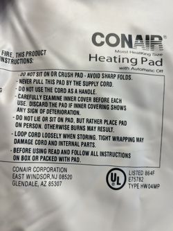 Conair Heating Pad 
