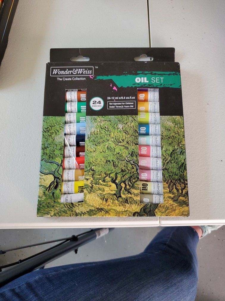 Wonder & Weiss Oil Paint Set Of 24 New Art Supplies