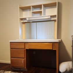 Desk With Removable Vanity