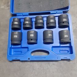 Blue Power Cornwell Impact 1 Inch Sockets
