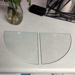 Glass Corner Shelves