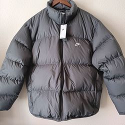 Size XXL Nike Sportswear Club Men's Therma-FIT Down Puffer Jacket Grey