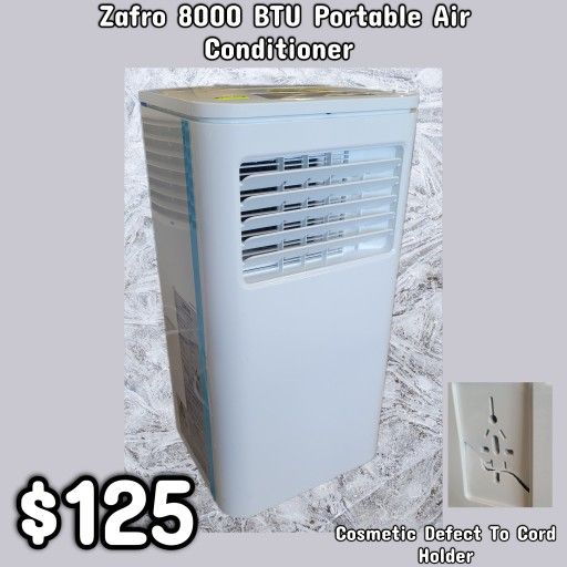 NEW Zafro 8000 BTU Portable Air Conditioner: njft