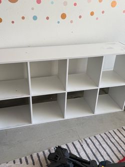 FREE: White Cube Storage Shelf Unit