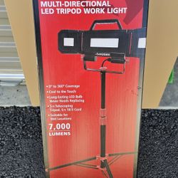 * Husky
7000-Lumen Multi-Directional LED Tripod Work Light