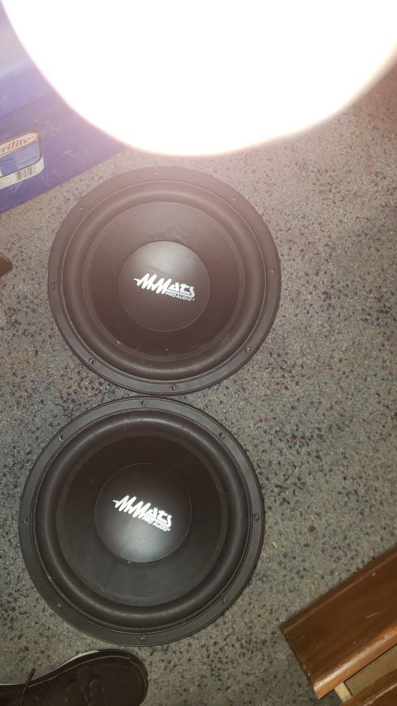 2 12 in mmats pro audio and 1k amp