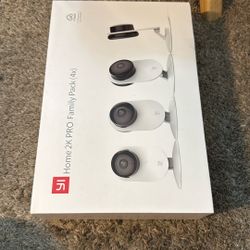 Yi Technology 1090p Indoor Home Security Camera with Night Vision and AI Detection, White (4 Pack)