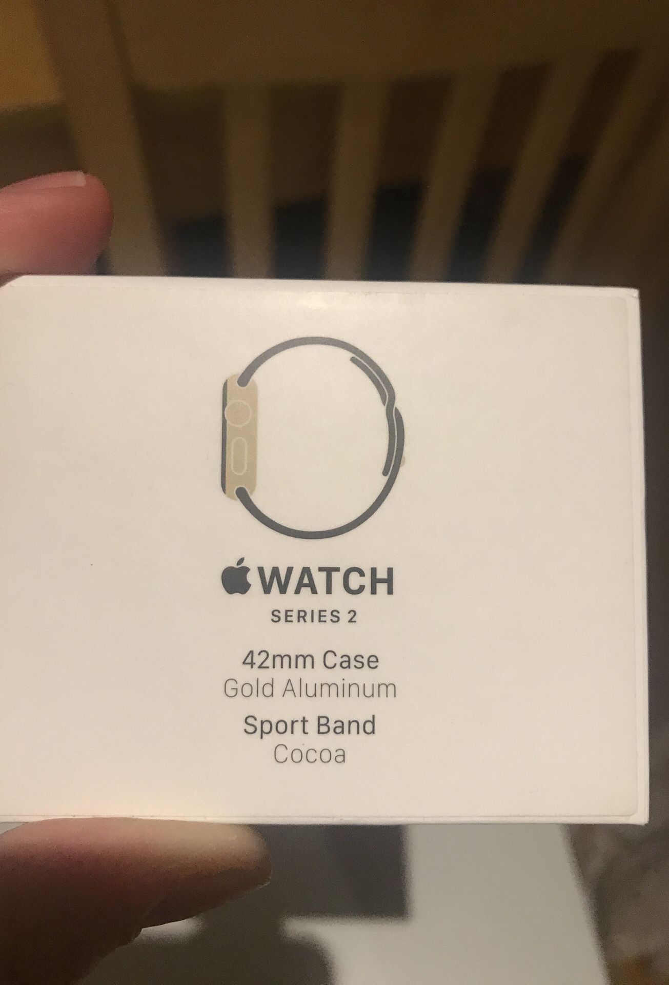 Apple Watch series 2 - Wi-Fi - 42mm gold case - great condition- some scratches on screen includes one additional band