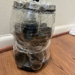 Free Standing Spicy Glass Jar And Rack Set 